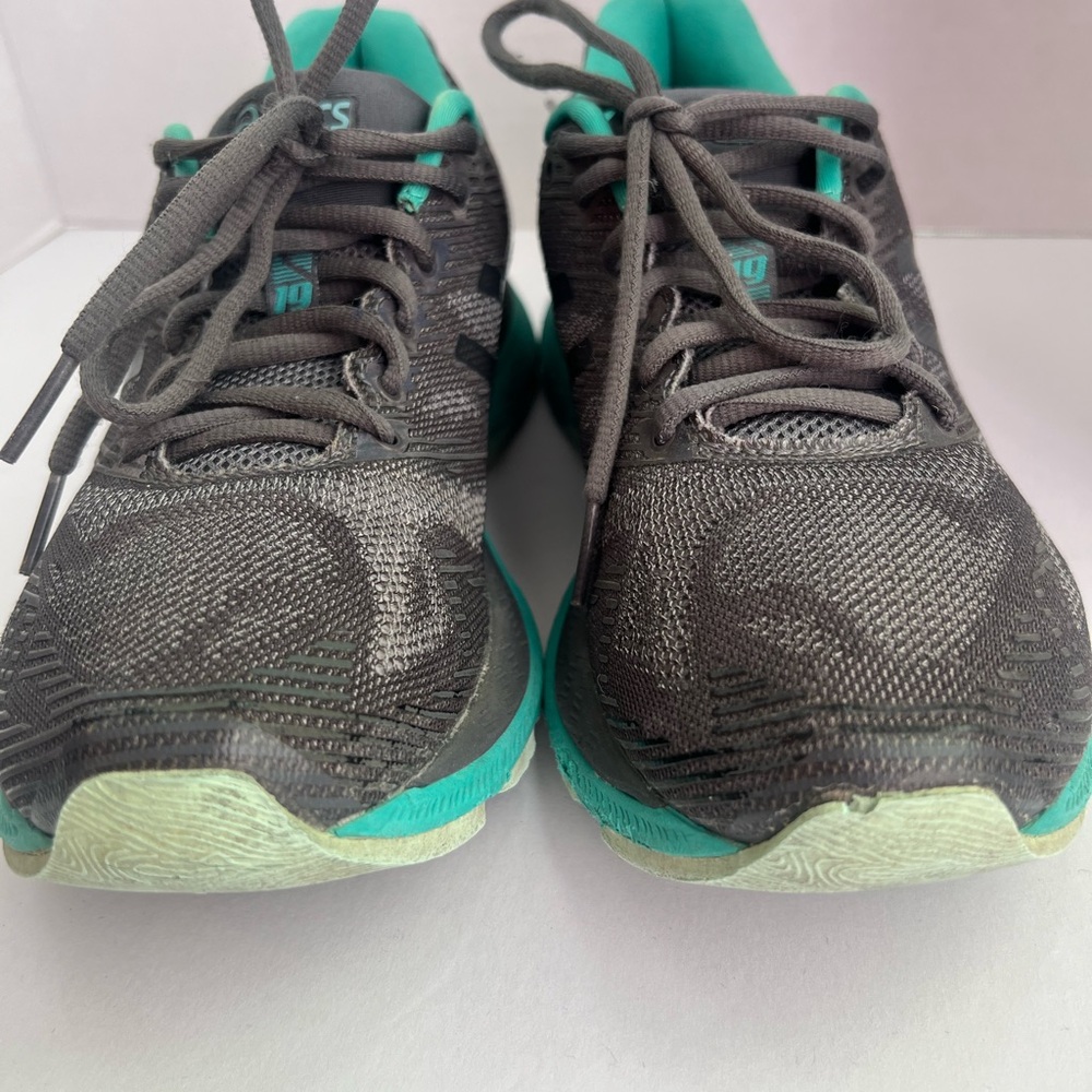 ASICS Women's Black and Teal Athletic Shoes - Picture 8 of 8